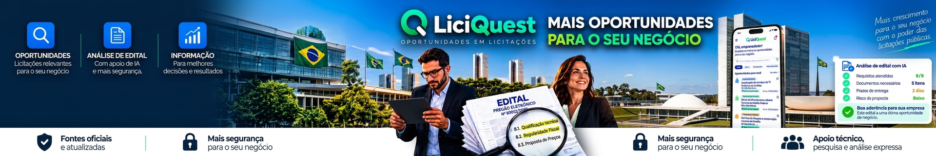 LiciQuest — oportunidades, análise de edital e informações para sua empresa